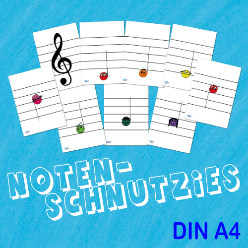 Notenschnutzies Lernkarten Violinschlüssel
