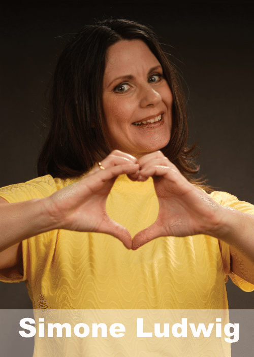 Simone Ludwig Autogrammkarte