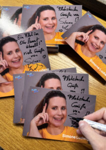 Autogrammkarte Simone Ludwig