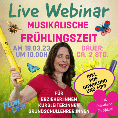Live Webinar Musikalische Frühlingszeit
