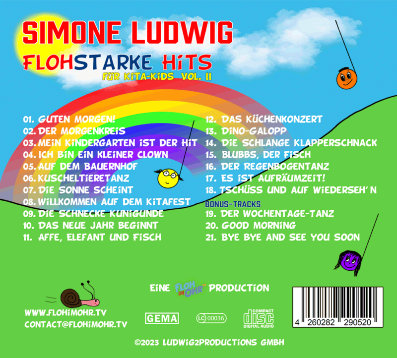 Flohstarke Hits für Kita-Kids Vol.2 Backside