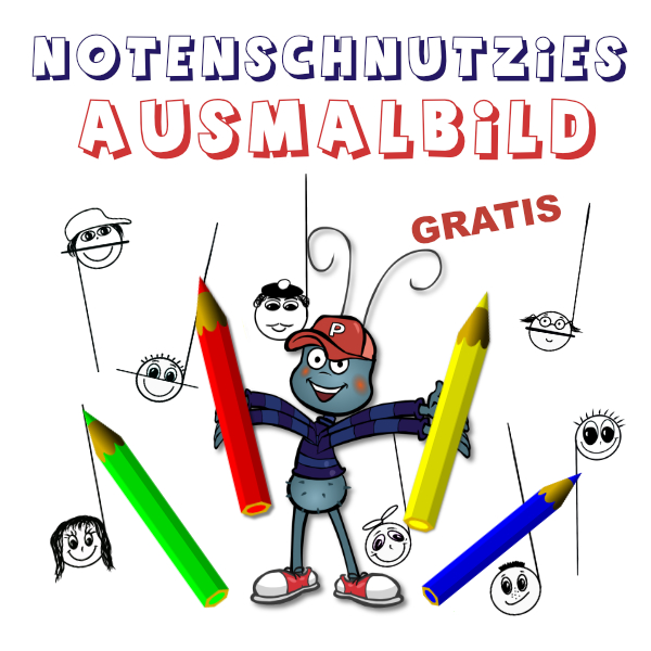 Ausmalbild Notenschnutzies