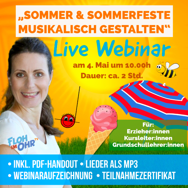 Live Webinar "Sommer und Sommerfeste musikalisch gestalten"