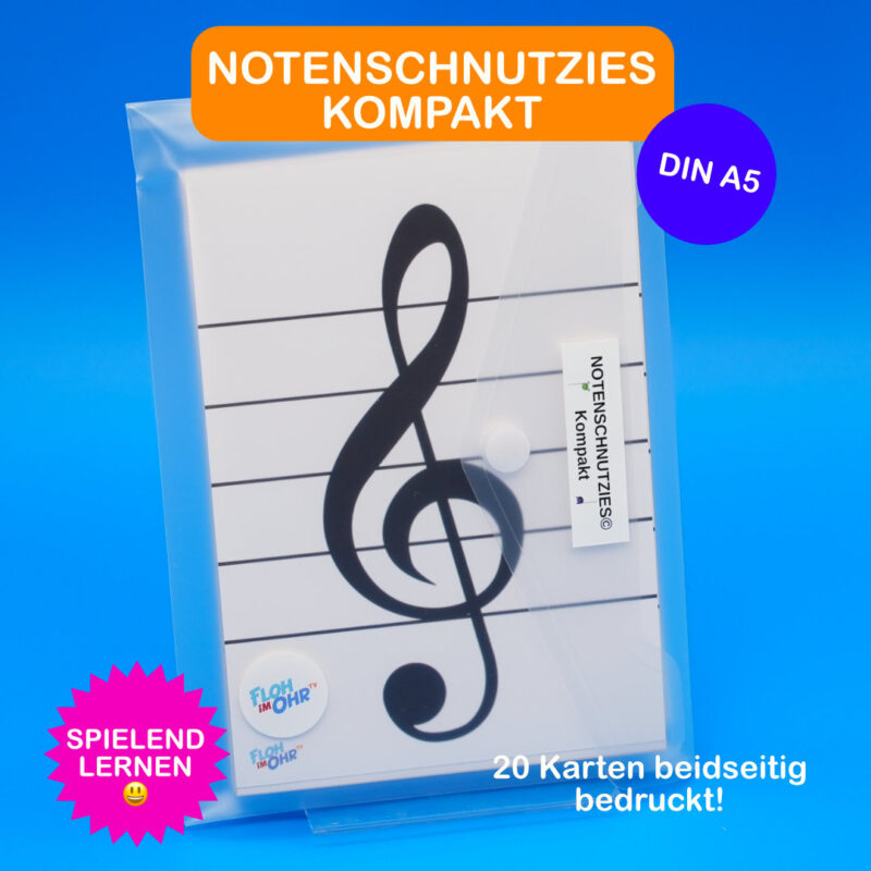 Notenschnutzies Kompakt Violinschlüssel Karten SET