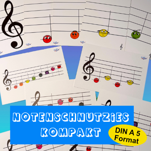 Notenschnutzies Kompakt Violinschlüssel Karten SET