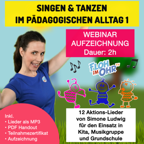 Singen & Tanzen im pädagogischen Alltag Webinar Aufzeichnung