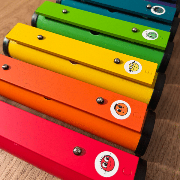 Notenschnutzies Stickerbögen SMALL C1 - F2 ø 2,2cm – Bild 2