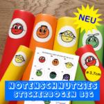 Notenschnutzies Stickerbogen Aufkleber