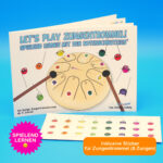 Let's play Zungentrommel Lernheft und Sticker