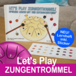 Let's play Zungentrommel Lernheft und Sticker