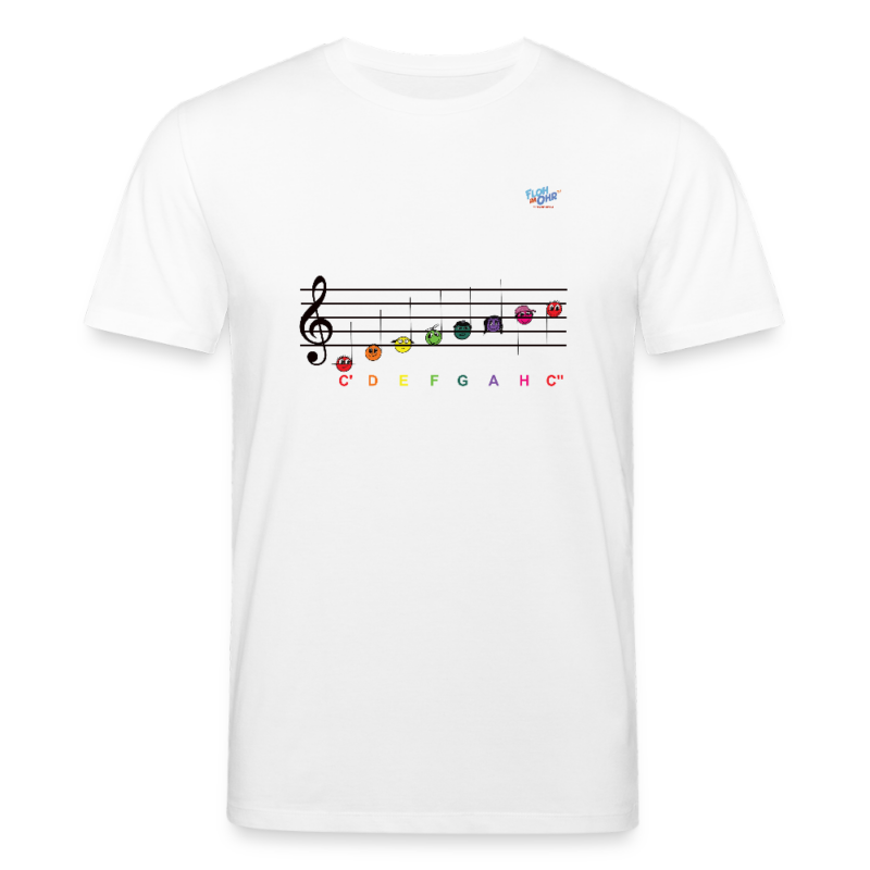 T-Shirt C-Dur Tonleiter Violinschlüssel