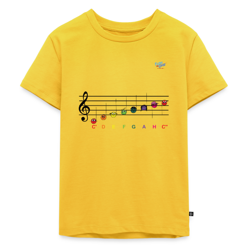Kinder T-Shirt "C-Dur Tonleiter Violinschlüssel"