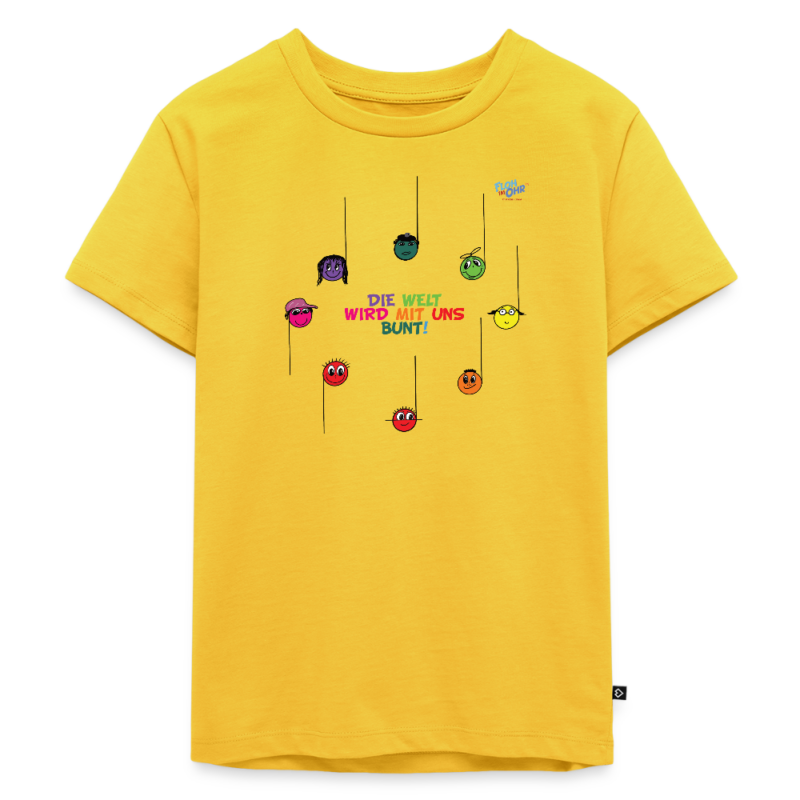 Kinder T-Shirt "Die Welt wird mit uns bunt"