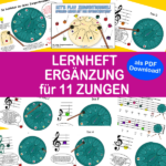 Lernheft Ergänzung Zungentrommel mit 11 Zungen