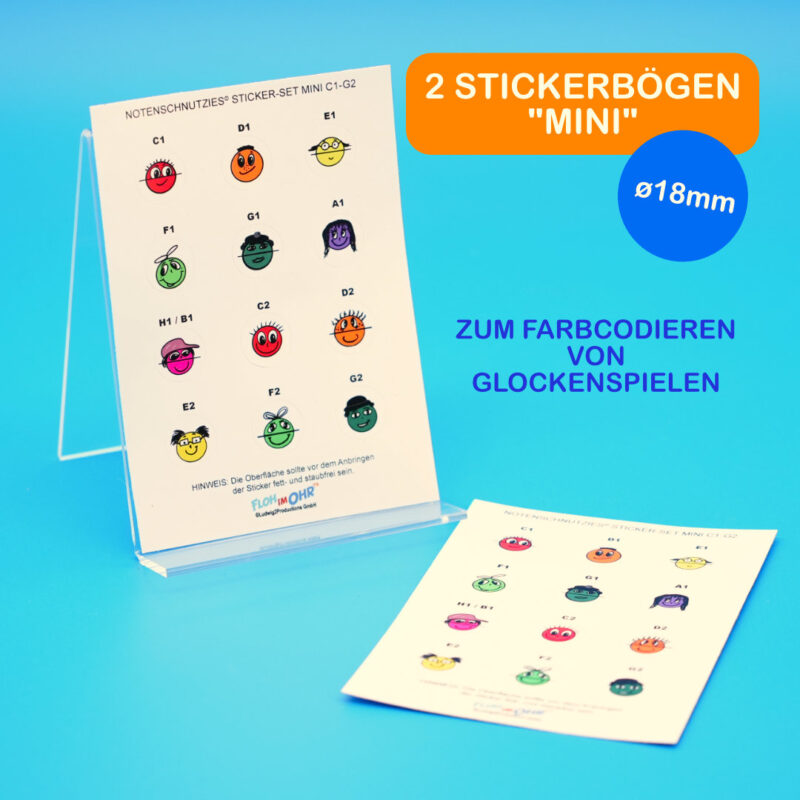 Sticker Notenschnutzies für Glockenspiele