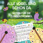 Alle Vögel sind schon da Noten für die Zungentrommel