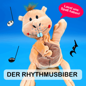 Rhythmusbiber Handpuppe von Floh im Ohr TV