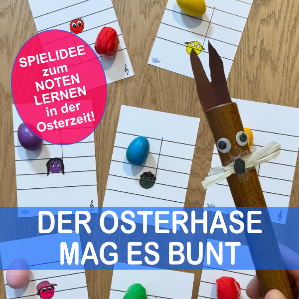 Der Osterhase mag es bunt