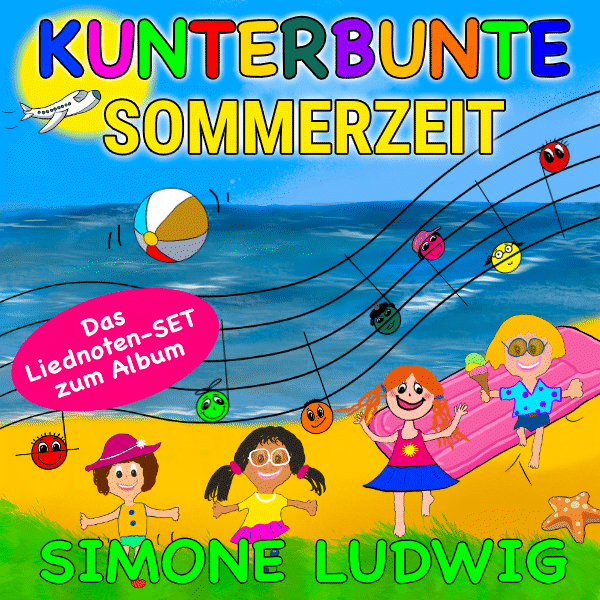 Kunterbunte Sommerzeit Liednotenset